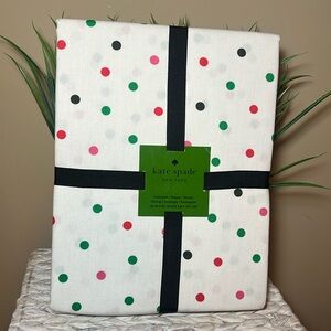 Kate Spade Dot Confetti Tablecloth 60”x 102” Multi Colored Dots Bdays NWT